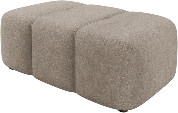 Polsterhocker Furyn Boucle (Farbe: Coral 50)