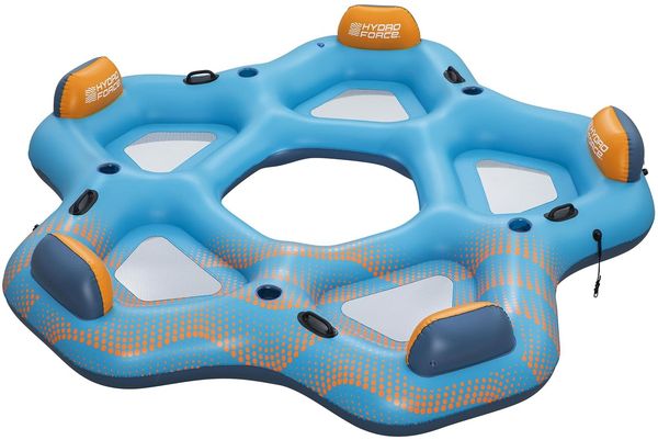 Bestway Hydro-Force Schwimminsel Blau 300 x 287 cm PVC 42035719