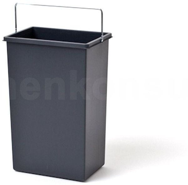 HAILO 1045639 Ersatzeimer 10 L mit Metallbügel grau für TRENTA-8 / Hailo TZ Swing 30.3/30 Abfallsorter / Eimer / Mülleimer / Abfalleimer / Einsatz