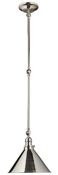 Hängeleuchte, Deckenlampe, Stahl Nickel, D 29,7 cm