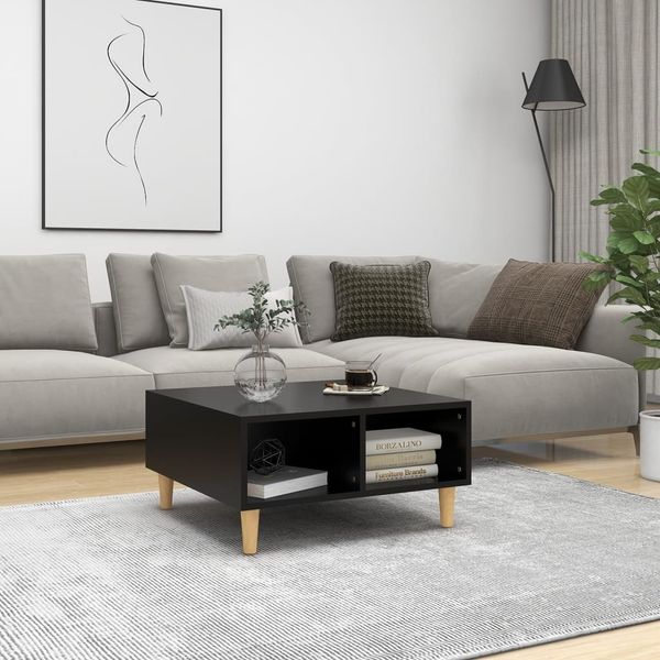 vidaXL Couchtisch Schwarz 60 x 60 x 30 cm Spanplatte [805978]