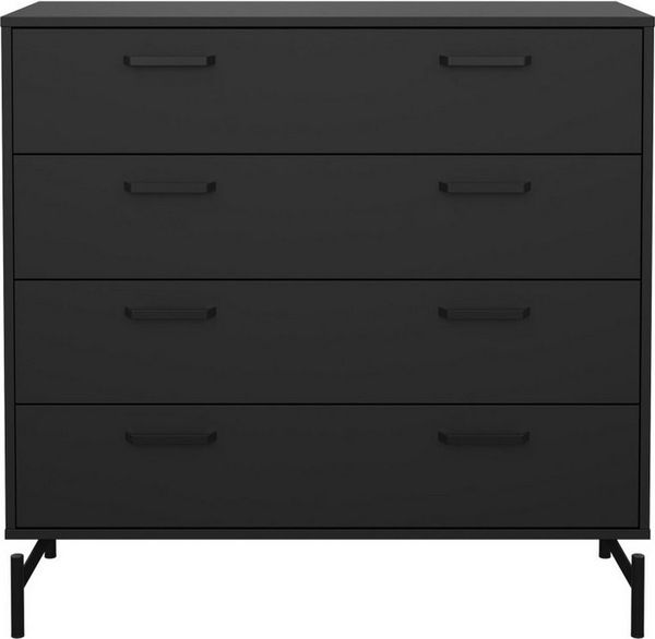 ebuy24 Kommode Dana Kommode 4 Schubladen schwarz matt.
