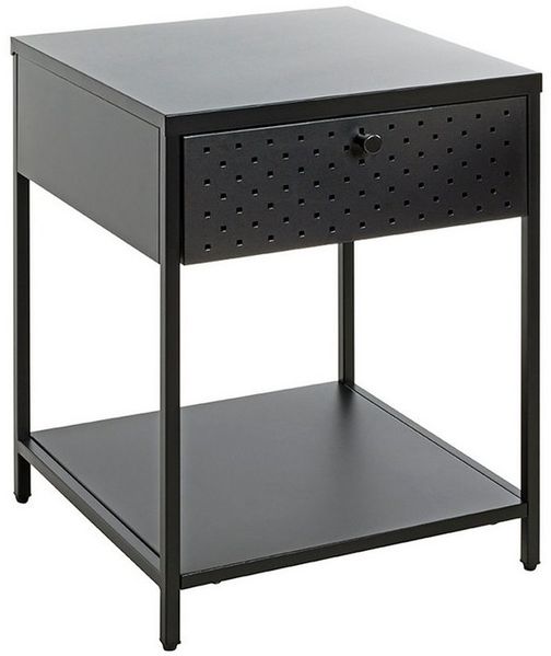 HAKU Konsolentisch Konsole - schwarz - Metall - H. 53cm x B. 40cm - Ablagetisch - Deko (1xKonsole, Beistelltisch - Schminktisch), Wandregal - Ablage - Konsolentisch - Sideboard