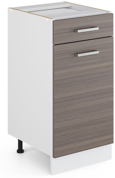 Unterschrank R-Line Grau 40 cm mit Schublade, ohne Arbeitsplatte Vicco