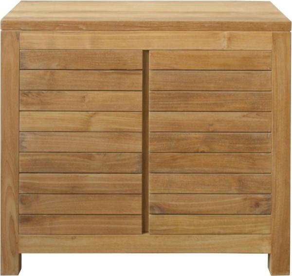 Waschbeckenunterschrank Bjurholm aus Teakholz 90 cm