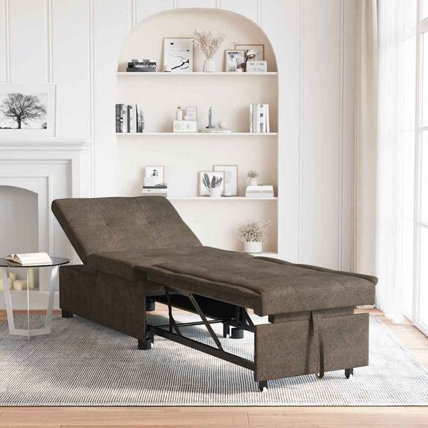 vidaXL Schlafsofa Dunkelgrau 194 x 67 x 82 cm Huahua Stoff 42008605