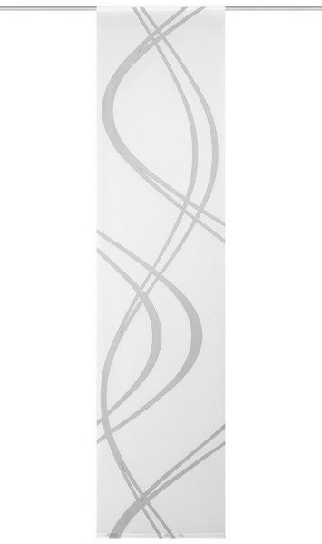 HOME WOHNIDEEN Schiebegardine Schiebevorhang TIBERIO aus Dekostoff und Voile mit Scherli 245 x 60 cm (1 St), Paneelwagen, halbtransparent, Polyester