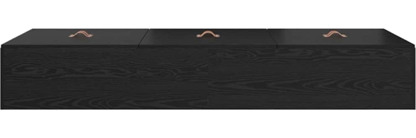 vidaXL Aufbewahrungsbettgestell Schwarz Eichen-Optik 70 x 190 cm 3335414 Bild 6