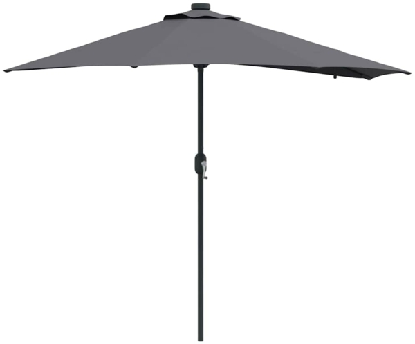 vidaXL Gartenparasol Anthrazit 294 x 150 x 223 cm Stoff 42003261