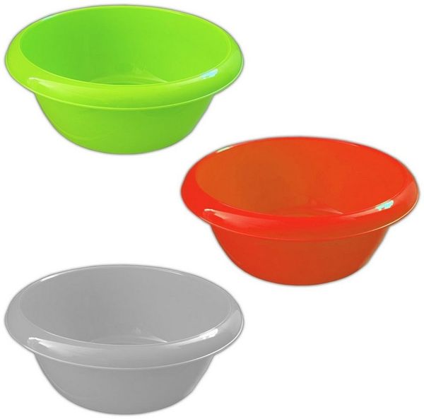 HAC24 Schüssel Plastikschüssel Kunststoffschüssel Servierschüssel, Kunststoff, (Set, 3-tlg), 1,1 Liter