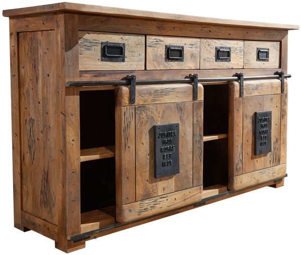 Sideboard Mango 150x45x90 natur lackiert RAILWAY #120