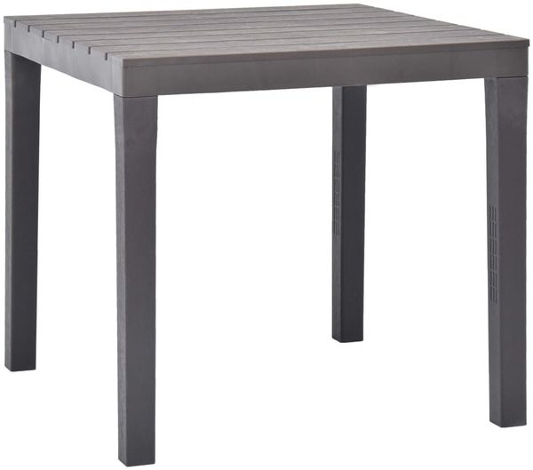 vidaXL Gartentisch Moccafarben 78 x 78 x 72 cm Kunststoff 48785