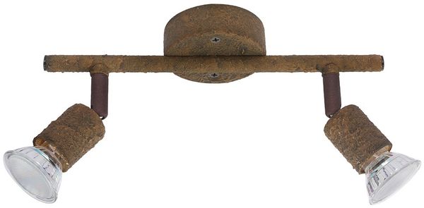 LED Deckenstrahler, rostfarben, Spot verstellbar, L 26 cm