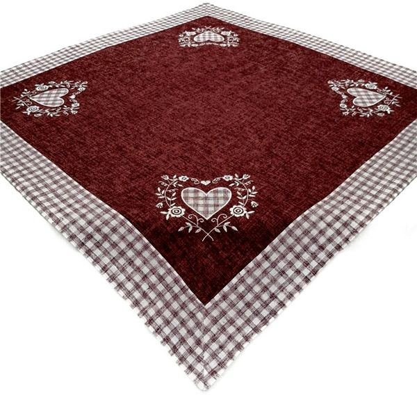 Brilliant Tischdecke Bestickt / Mitteldecke / Versch. Farben / 85x85cm / TW-87-39, Bestickt
