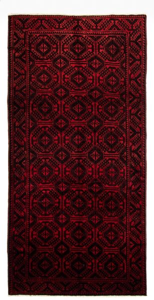 Perserteppich - Nomadic - 335 x 167 cm - rot