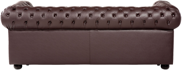 Sofa Set Leder braun 4-Sitzer CHESTERFIELD Bild 6