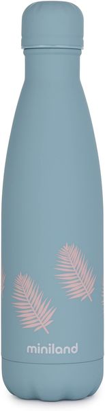 Miniland BOTTLE PALMS 500ML. Hochwertige Isolierflasche, hält Getränke stundenlang heiß oder kalt