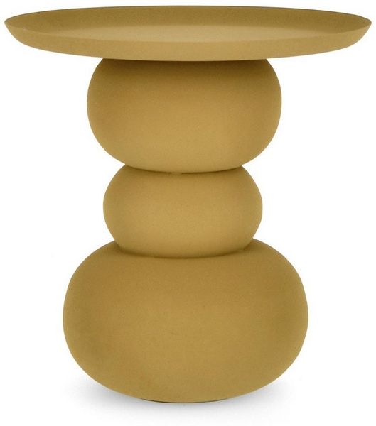 Beistelltisch Alpa aus Metall Ø 41 cm, Senf