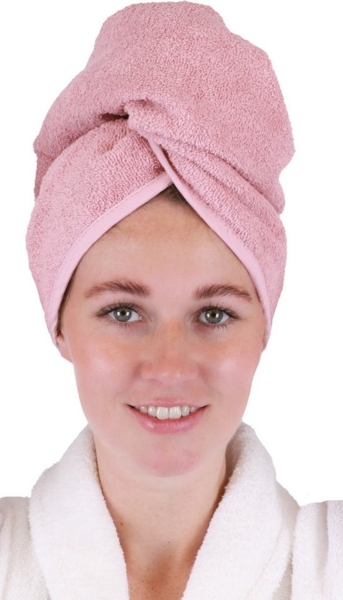 Betz Turban-Handtuch mit Knopf BERLIN Kopfhandtuch Haarturban, (1-St), mit Knopfverschluss