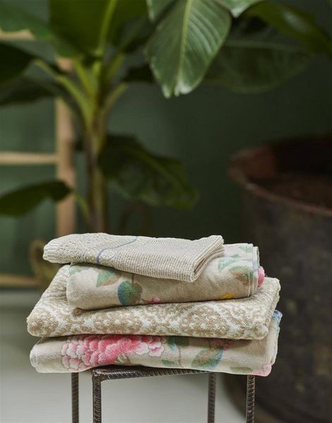 PiP Studio Handtuch Good Evening Khaki 70X140 Khaki 100% Cotton, terry velour, 500 GS, Baumwolle (1-St), Handtuch Frottetuch