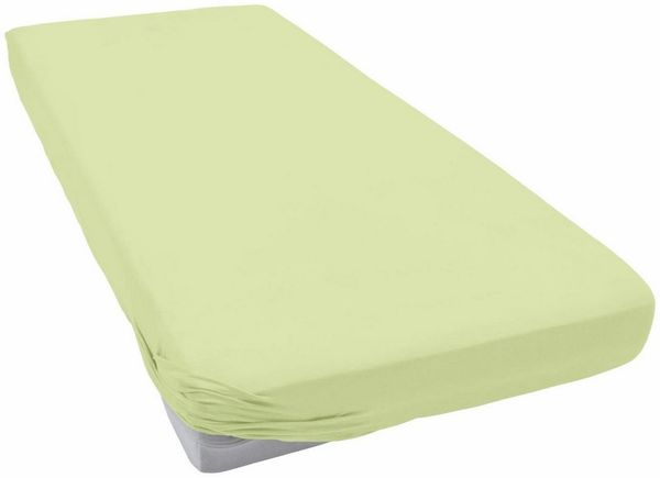 Vario Flausch-Spannbetttuch limone, 150 x 200 cm