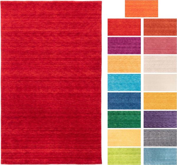 Gabbeh Teppich - Softy - Uni 400 x 300 cm - rot Bild 6