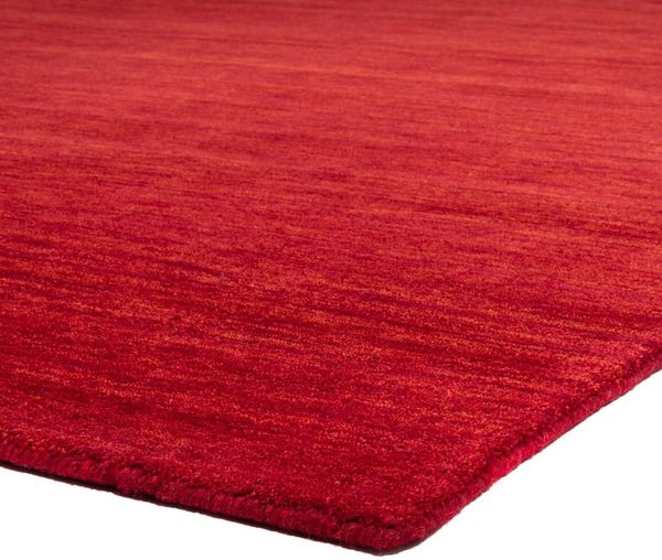 Gabbeh Teppich - Softy - Uni 400 x 300 cm - rot Bild 5