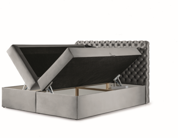 99rooms Angelo Boxspringbett Velours 140x200 cm Braun Bild 3