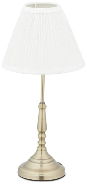 Tischlampe weiß gold 10033892