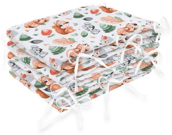 Amilian Bettnestchen Bettumrandung 420x30 cm, für Kinderbett 140x70 geeignet (rundherum), (Nestchen, Kantenschutz), Bettausstattung