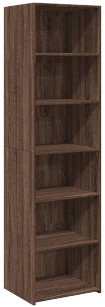 vidaXL Highboard Braun Eichen-Optik 50x41x185 cm Holzwerkstoff 3281686