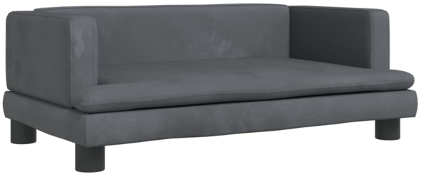 vidaXL Kindersofa Dunkelgrau 80x45x30 cm Samt 3196307