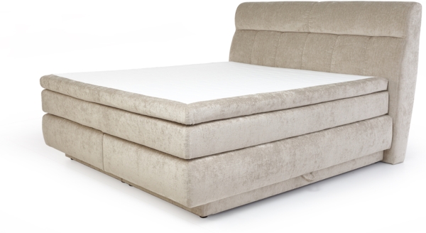 Jockenhöfer 'Queen Mix' Boxspringbett, 180x200 cm, Chenille Beige