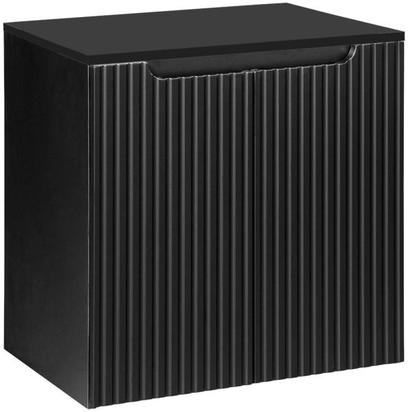 Waschtisch-Unterschrank 60cm, in schwarz, NEWPORT-56-BLACK