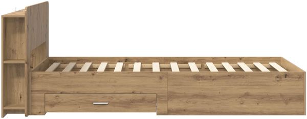 vidaXL Bettgestell mit Stauraum mit Kopfteil Artisan-Eiche 80 x 200 cm 3433702 Bild 5