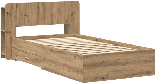 vidaXL Bettgestell mit Stauraum mit Kopfteil Artisan-Eiche 80 x 200 cm 3433702 Bild 3