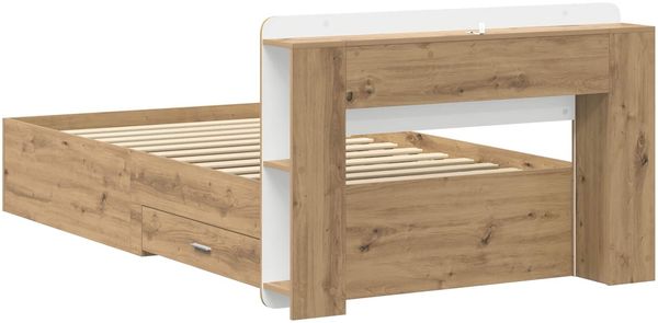 vidaXL Bettgestell mit Stauraum mit Kopfteil Artisan-Eiche 80 x 200 cm 3433702 Bild 6