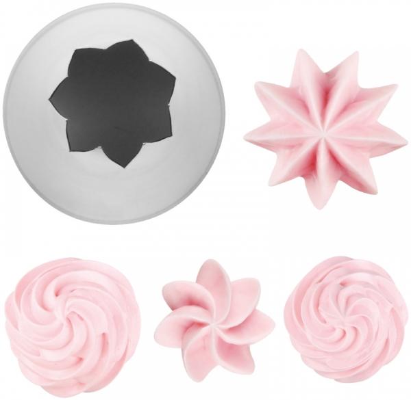 Dr. Oetker - Sterntülle 13mm Edelstahl 3513 Tülle Spritzbeutel Kuchendekoration