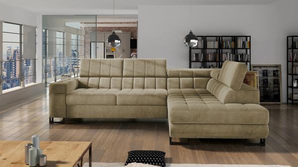 Ecksofa Laris, Seite: Rechts, Farbe: Zetta 291