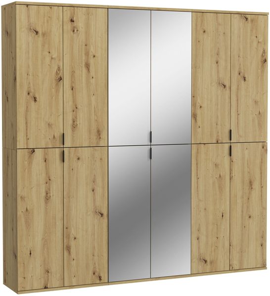 Garderobenschrank Set Projekt X IV - Artisan Eiche / Spiegelglas