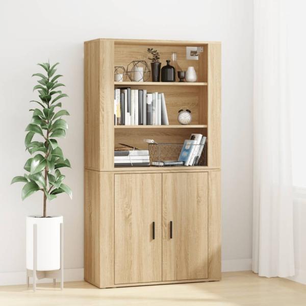 vidaXL Highboard Sonoma-Eiche Holzwerkstoff 3185362