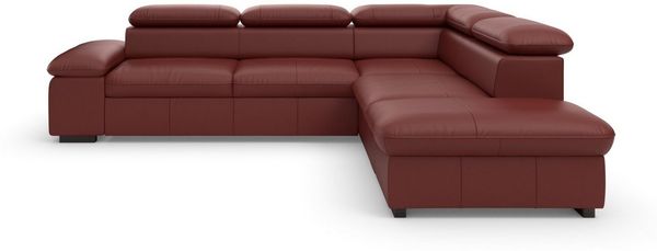 Home affaire Ecksofa Alberto L-Form, mit Kopfteilverstellung, wahlweise mit Bettfunktion