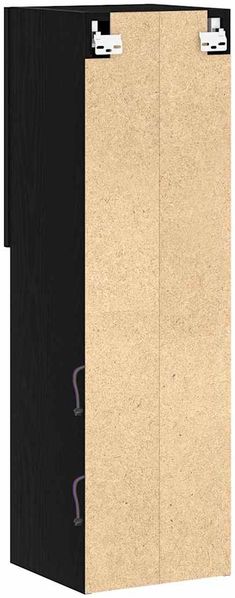 vidaXL TV-Schrankset 2 pcs Schwarz Eichen-Optik 30,5 x 30 x 102 cm 862199 Bild 7