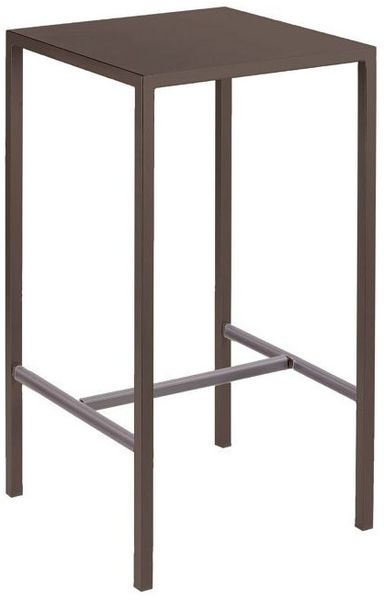 Eckiger Stehtisch Seaside 75x75x110 cm bronze