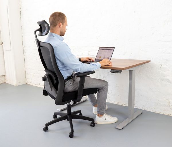Ergolutions Bürostuhl ergonomisch LINO Schreibtischstuhl, 5 Jahre Garantie / Lumbalstütze / 120 kg Traglast / weiche Rollen