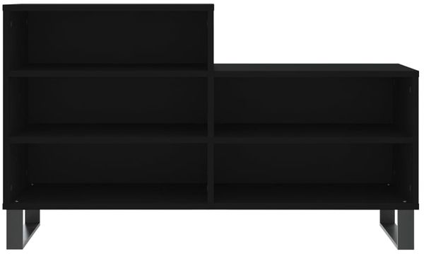 vidaXL Schuhregal Schwarz 102x36x60 cm Holzwerkstoff 831397 Bild 4