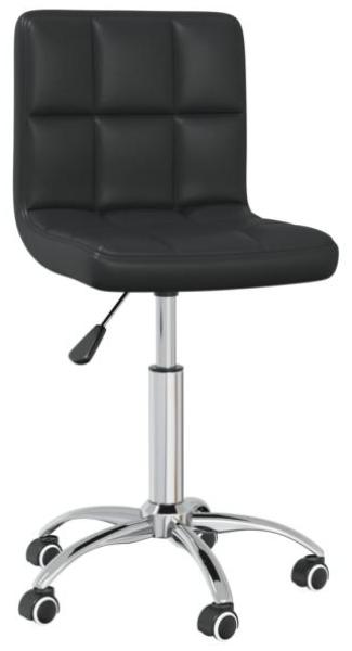 vidaXL Bürostuhl Drehbar Schwarz Kunstleder [334334]