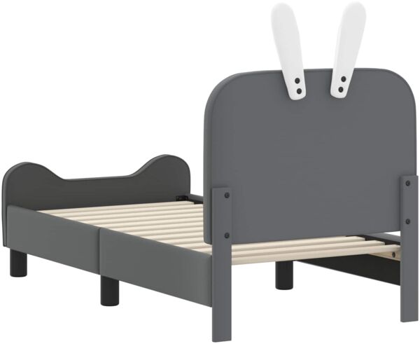 vidaXL Kinderbettgestell mit Kopfteil Hellgrau 70 x 140 cm PU 42011086 Bild 7