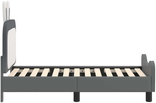 vidaXL Kinderbettgestell mit Kopfteil Hellgrau 70 x 140 cm PU 42011086 Bild 6