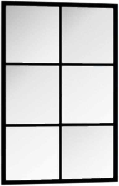 vidaXL Wandspiegel, Metall schwarz, 40x60 cm Bild 4